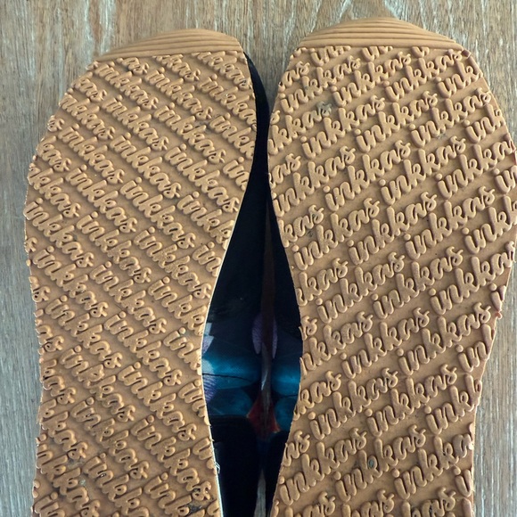 INKKAS Caladium Black Floral Tropical Print Women’s Jogger Sneakers Size 9 - Picture 13 of 14